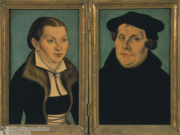 Martin Luther und seine Frau (1529)